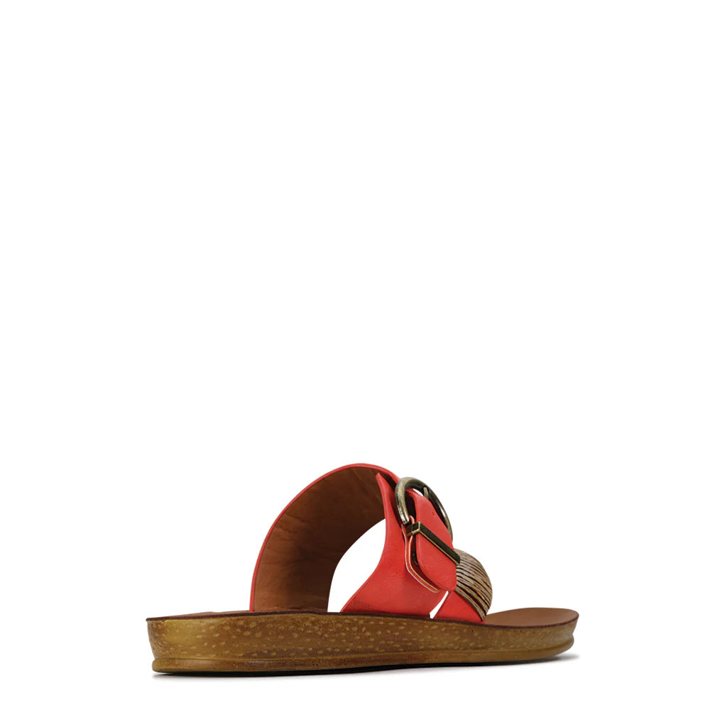 Los Cabos Bria Blood Orange Women's Sandals - Stylish & Comfortable Beach Flip Flops for Summer Vacations, Pool Parties, and Casual Outings
