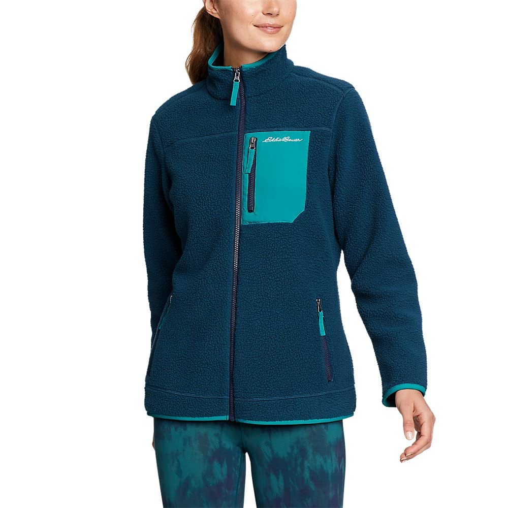 Eddie Bauer Women's Quest 300 Fleece Jacket - Lightweight Warm Winter Outerwear for Hiking, Camping & Outdoor Activities