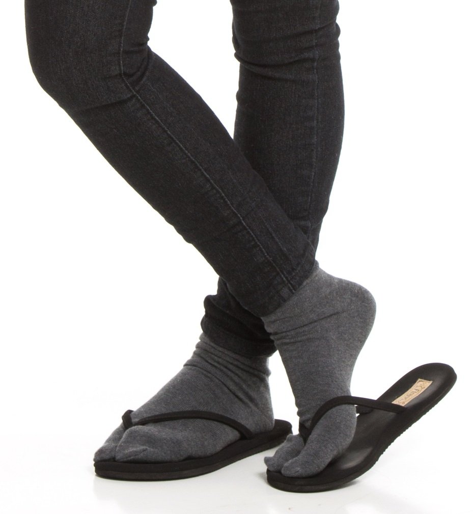 Premium V-Toe Split Toe Flip-Flop Socks for Men & Women - Japanese Tabi Style Cotton Blend Socks - Ideal for Yoga, Martial Arts & Indoor Activities