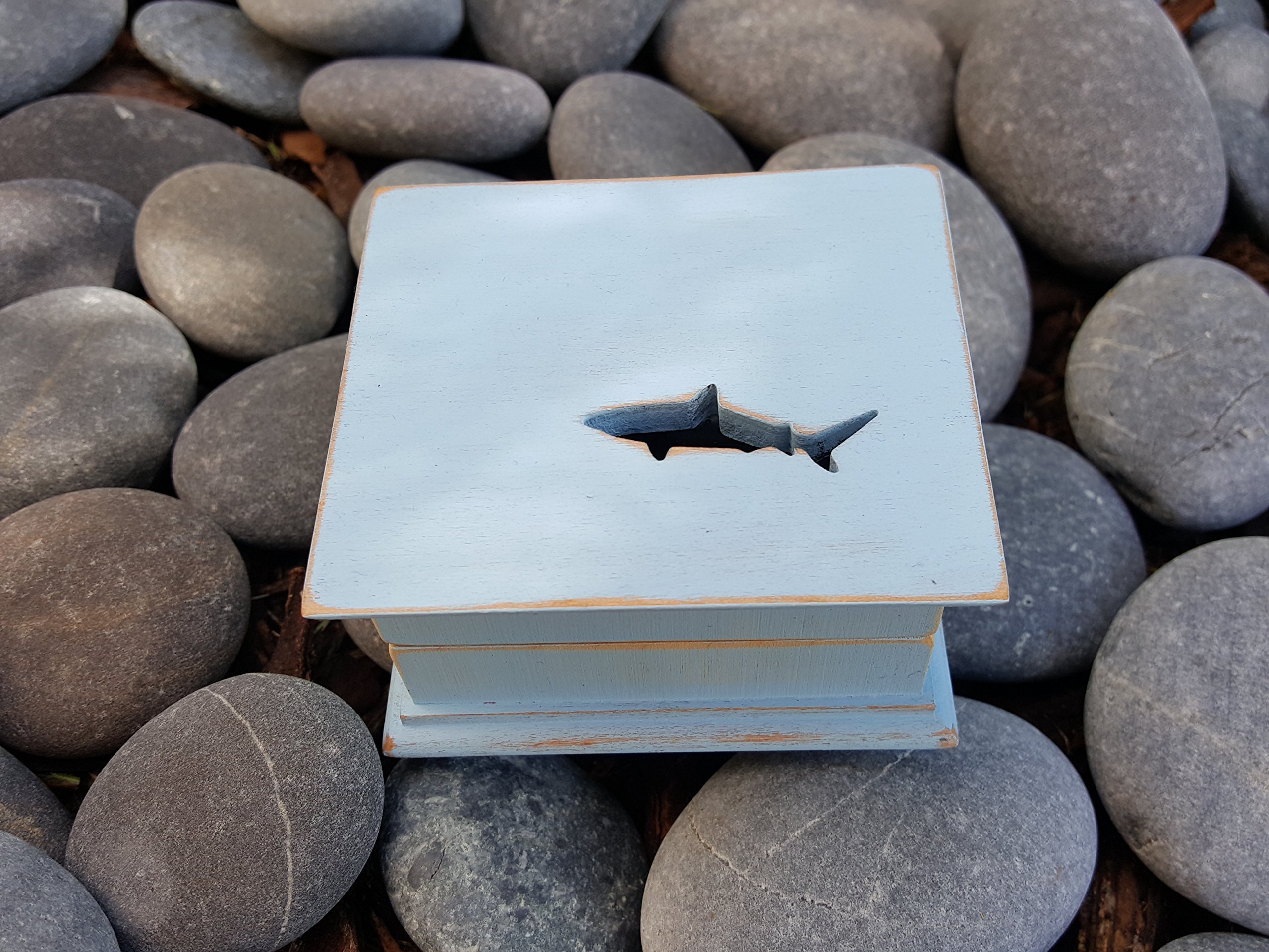 Custom Handmade Shark Music Box - Personalized Gift for Birthdays, Weddings & Anniversaries - Perfect for Home Decor, Collectibles & Romantic Surprises