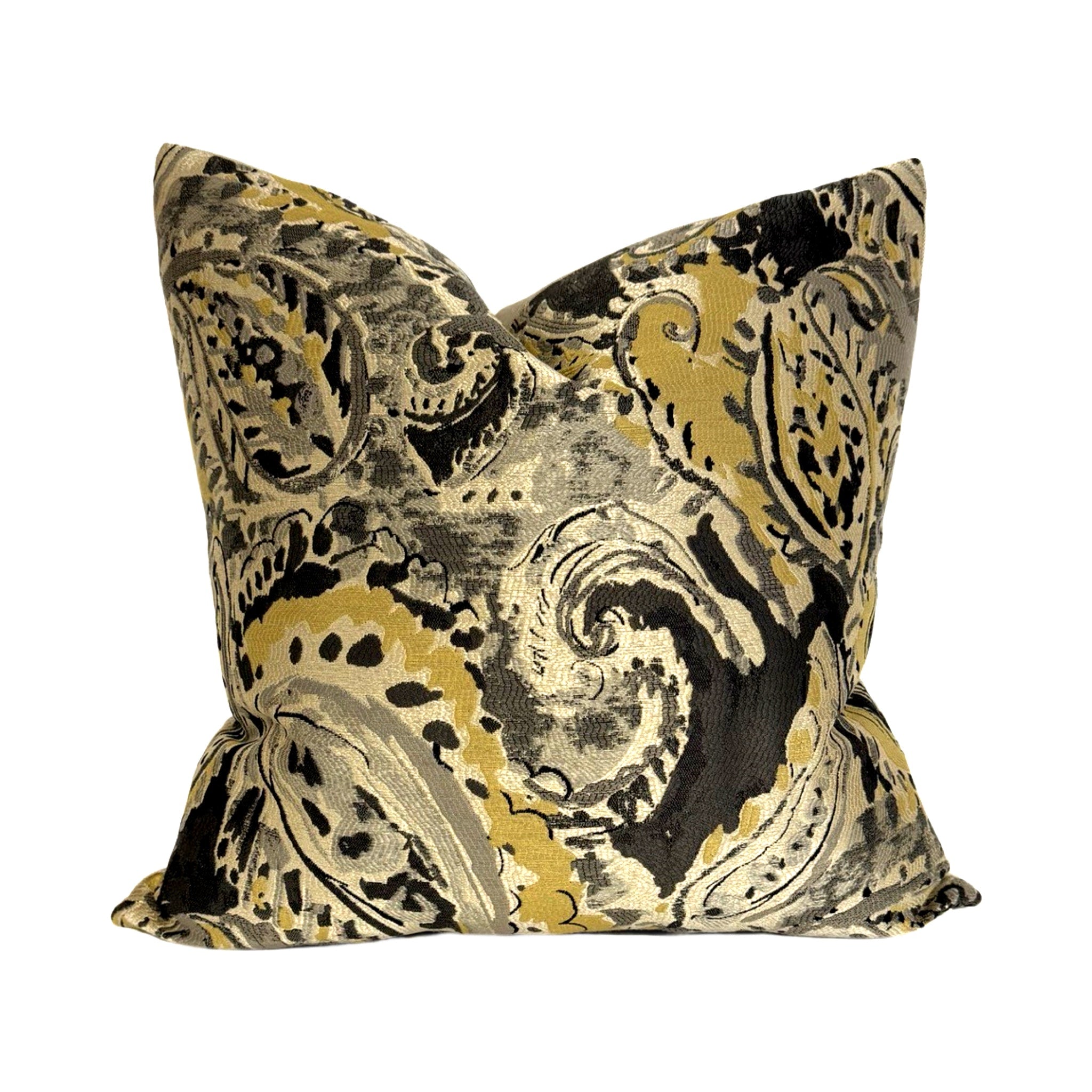 Swirls Woven Pillow Cover - Bohemian Decorative Throw Pillow Case for Sofa, Bed, Couch - Home Decor Accent for Living Room, Bedroom, Nursery