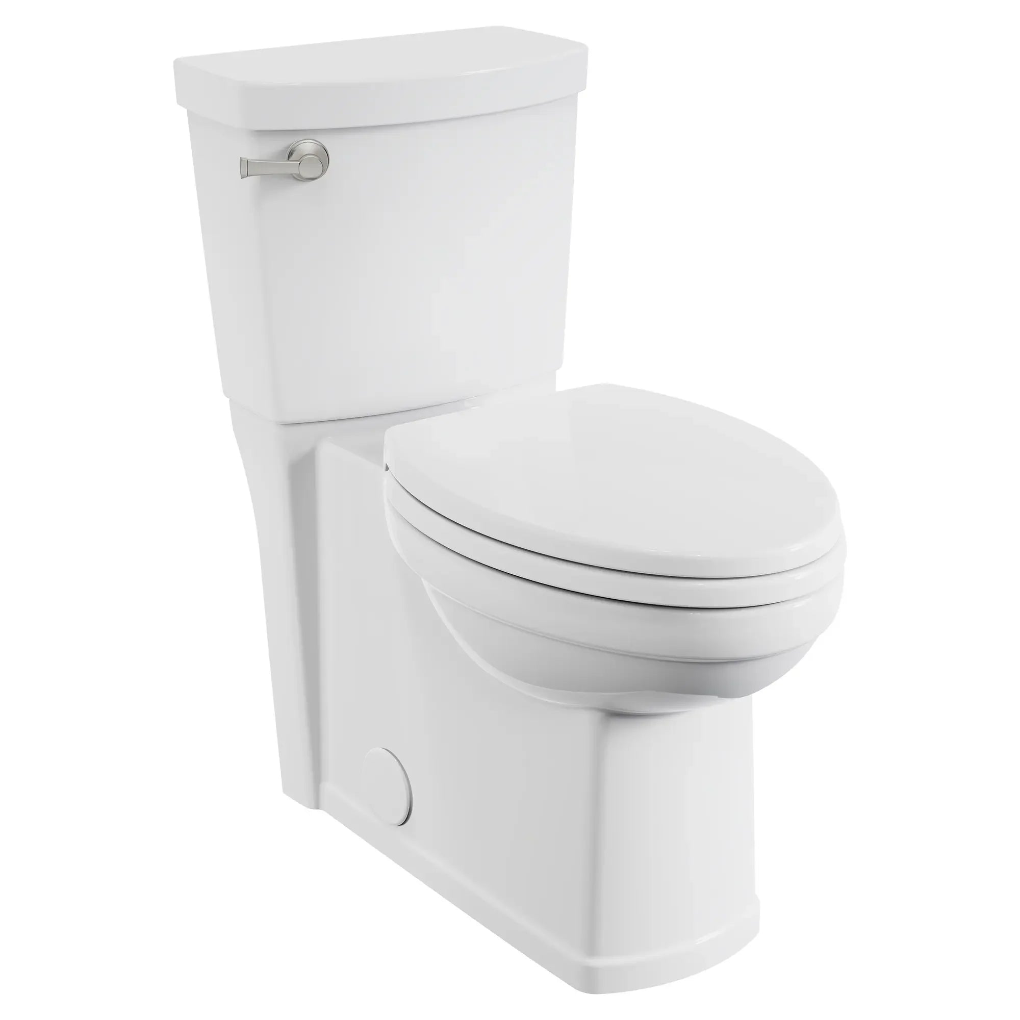 Estate® Skirted Two-Piece 1.28 GPF/4.8 LPF Elongated Toilet with Soft-Close Seat - Water Efficient Chair Height Bathroom Toilet for Modern Homes & Commercial Spaces