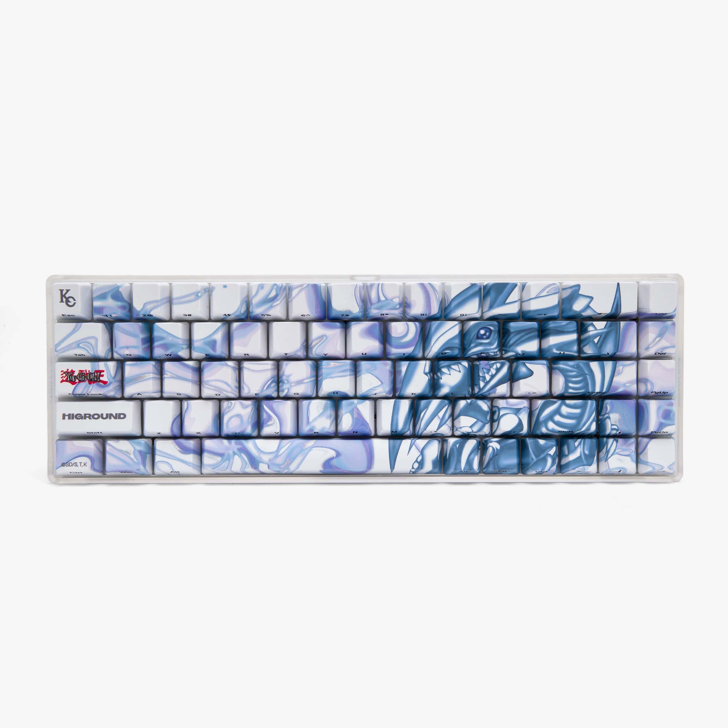 YGO x HG Basecamp 65 Mechanical Keyboard - Blue Eyes White Dragon Edition | Custom Gaming Keyboard for PC & Mac | Perfect for Esports, Typing & Collectors