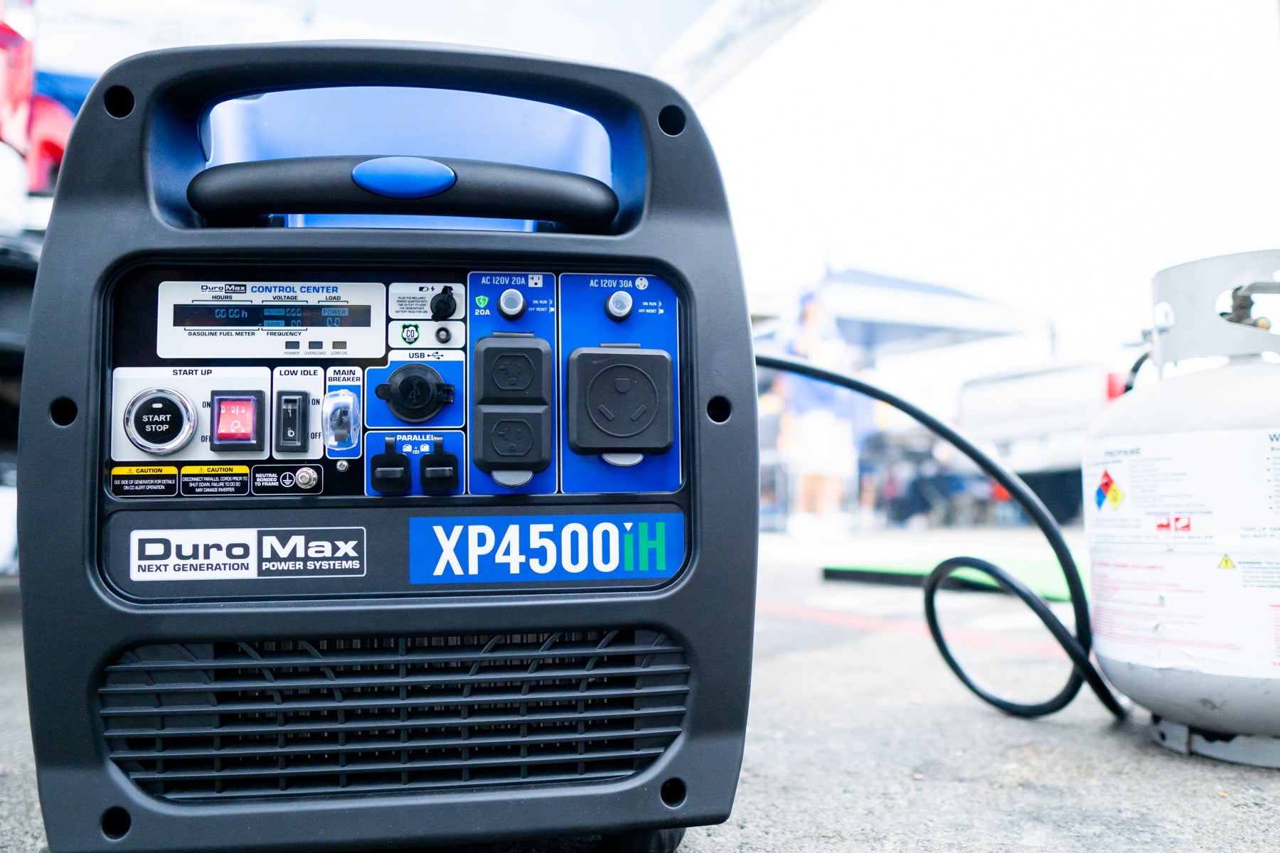 4,500 Watt Dual Fuel Portable Inverter Generator with CO Alert - Reliable Power for Camping, RV Trips & Emergency Backup