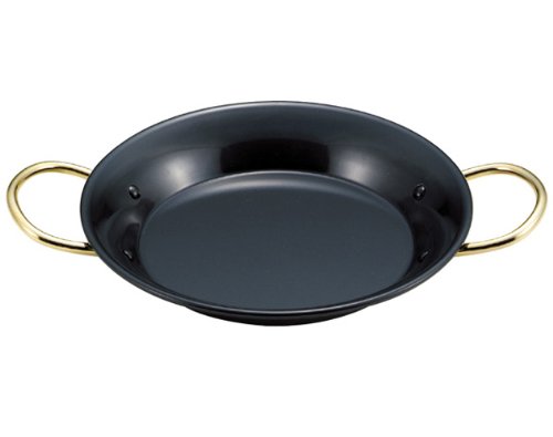 EBM Iron Blue Temper Paella Pan, 8.7 Inch (22 cm) - Authentic Spanish Cooking for Outdoor, Camping & Family Gatherings