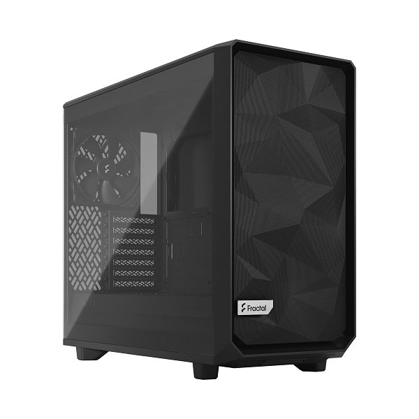 Fractal Design Meshify 2 Lite E-ATX Mid Tower PC Case - High Airflow Tempered Glass Gaming Computer Case for Custom Builds | Perfect for Gaming Rigs & Workstations