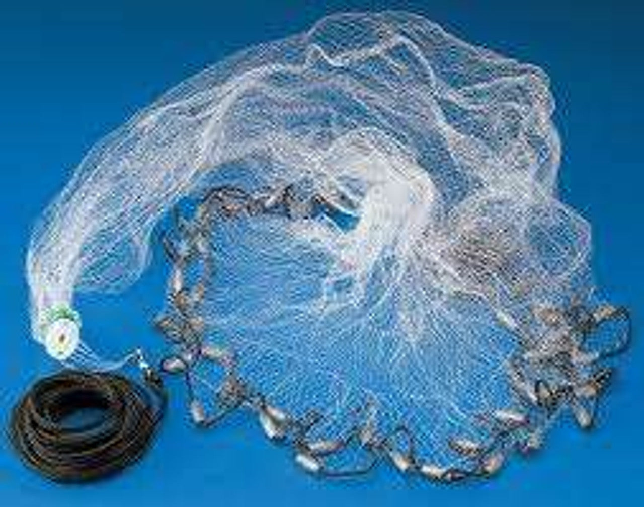 Betts Tyzac Mono Cast 8' 3/8 Mesh 3/4Lb Iron Weights per Ft - Heavy Duty Fishing Net for Commercial & Sport Fishing, Perfect for Deep Sea, Lake and River Use