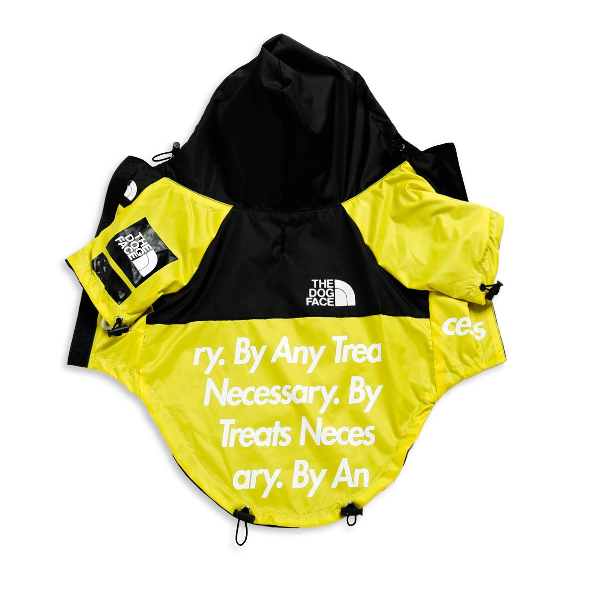 **Waterproof & Windproof Dog Raincoat with Hood - Lightweight Dog Jacket for Small, Medium, Large & XL Dogs (5X-Large, Yellow) - Perfect for Rainy Walks & Outdoor Adventures**