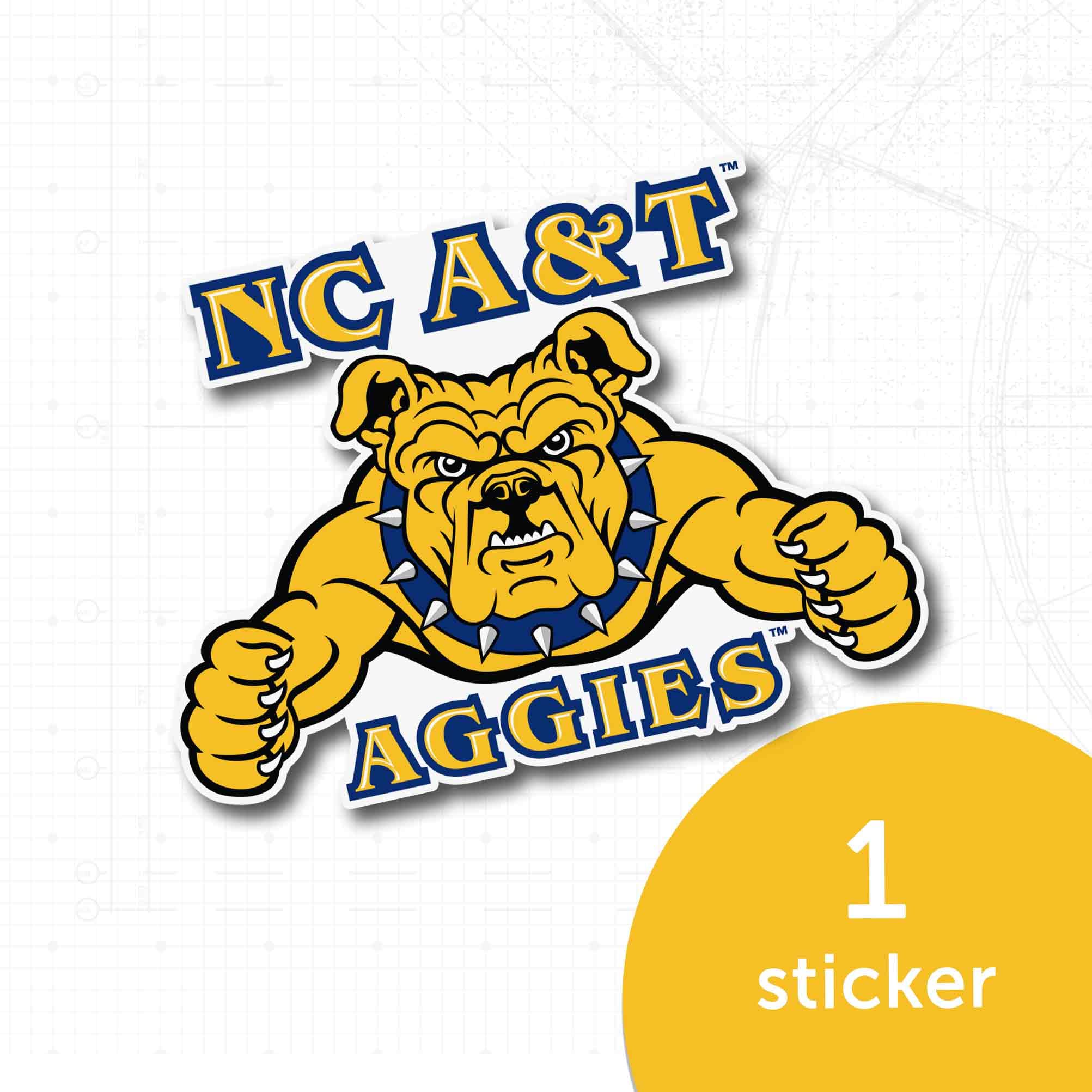 Desert Cactus NC A&T State University HBCU Aggies Vinyl Decal Sticker - Laptop, Water Bottle, Car, Scrapbook Decor - Perfect for School Spirit, Gifts & College Pride Accessories