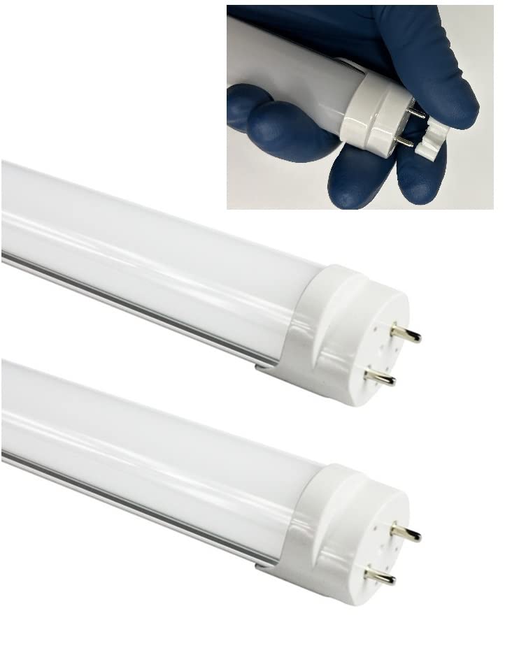 (2-Pack) 36-Inch T8 LED Tube Light - Type B & Dimmable, 14W (25W Equivalent), 6000K Daylight, F25T8/F30T8/F30T12/D Compatible, Double-End Powered, Frosted Cover - 110-120VAC (Non Plug-and-Play) - Perfect for Offices, Warehouses & Commercial Lighting