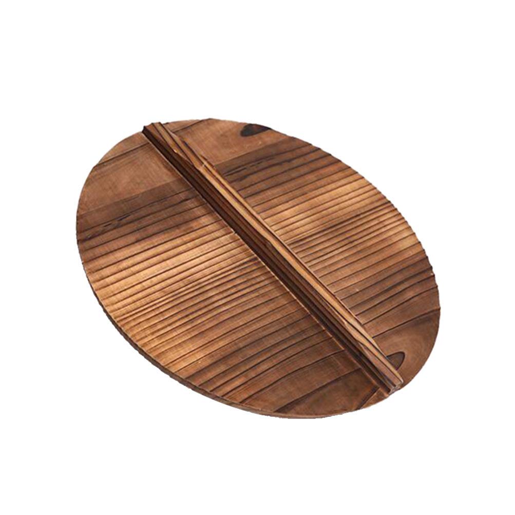 Cabilock Bamboo Oil Splash Guard - Premium Iron Pot Lid Cover for Cooking - Perfect for Frying, Sautéing & Preventing Oil Splatters in Kitchen