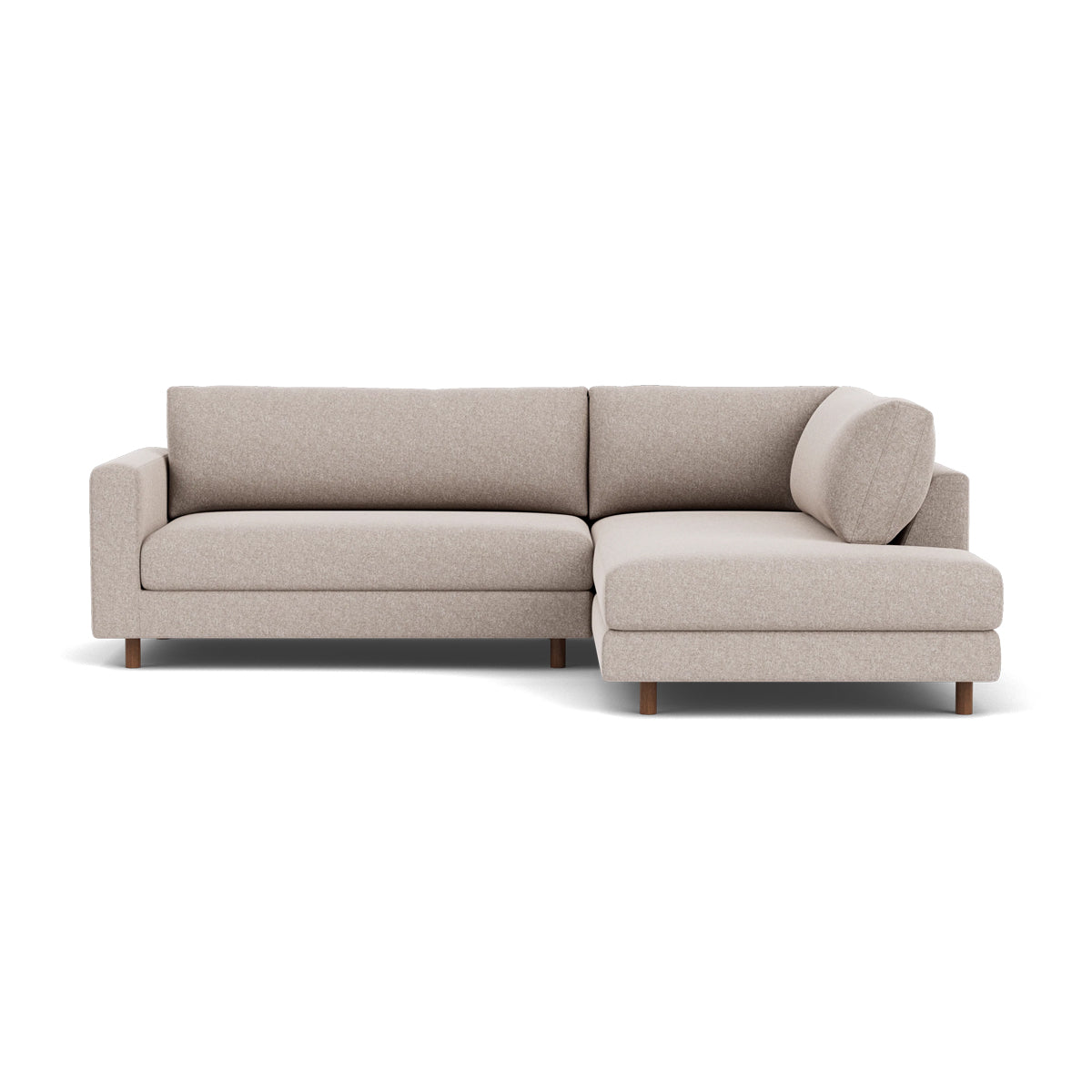Douglas Fabric Right Corner Sofa - Modern L-Shaped Sectional Couch for Living Room, Small Spaces & Apartments | Comfortable Upholstered Furniture for Family Gatherings & Movie Nights