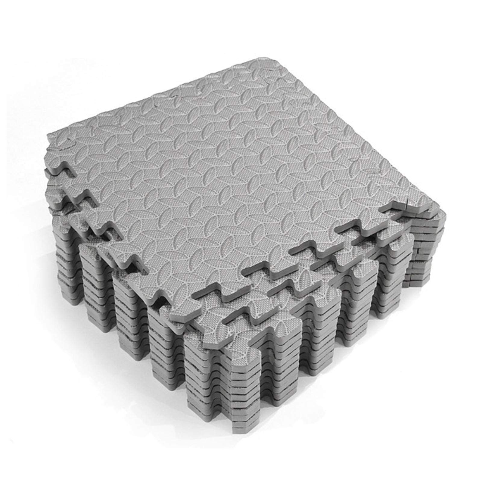 12-Piece Non-Slip Interlocking Foam Exercise Mats - Durable Puzzle Gym Flooring for Yoga, Home Workouts & Play Areas - Perfect for Home Gyms, Kids Playrooms & Fitness Studios