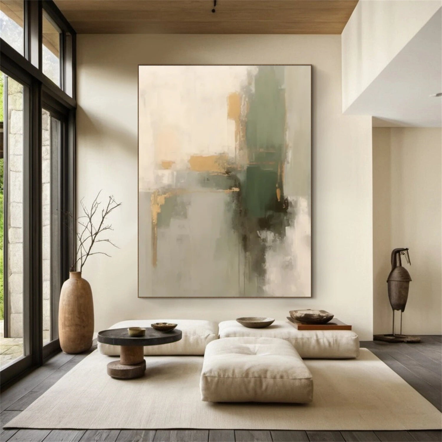 Abstract Tranquility Art Painting #WS269 - Modern Wall Decor for Living Room, Bedroom & Office - Handmade Canvas Artwork for Home & Office Decor