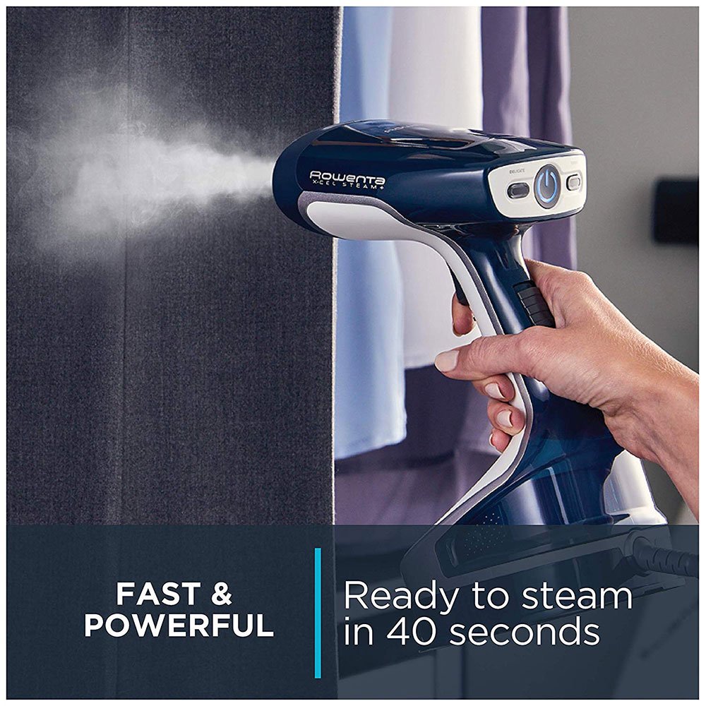 ROWENTA X-Cel DR8120 Handheld Garment Steamer - Portable Clothes Steamer for Wrinkles with Full Warranty | Perfect for Travel, Home Use & Quick Outfit Refresh