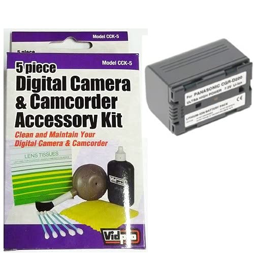 Synergy Digital Accessory Kit for Panasonic AG-UX180 4K Camcorder - Includes ACD629 Battery & ZELCKSG Cleaning Kit | Professional Camera Accessories for Videography & Film Production