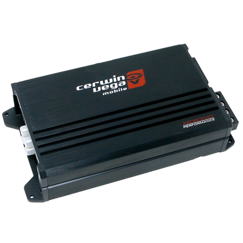 Cerwin Vega XED600 4D 4 Channel XED Series 600W MAX Car Amplifier - Certified Refurbished for Powerful Car Audio System Upgrade | Perfect for Trucks, SUVs and Custom Car Stereo Installations