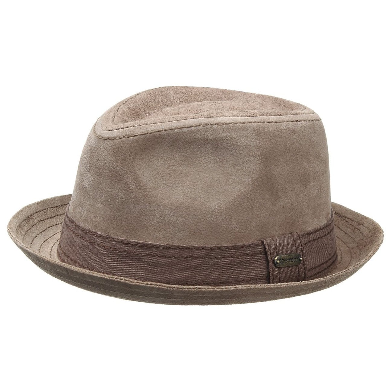 Stetson Radcliff Leather Player Hat – Premium Genuine Leather Cowboy Hat for Men – Perfect for Western Rides, Country Music Festivals & Outdoor Adventures