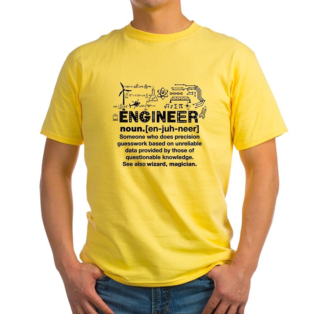 Engineer T-Shirt - 100% Cotton Comfortable White T-Shirt for Men & Women | Perfect for Casual Wear, Work, and Gifts