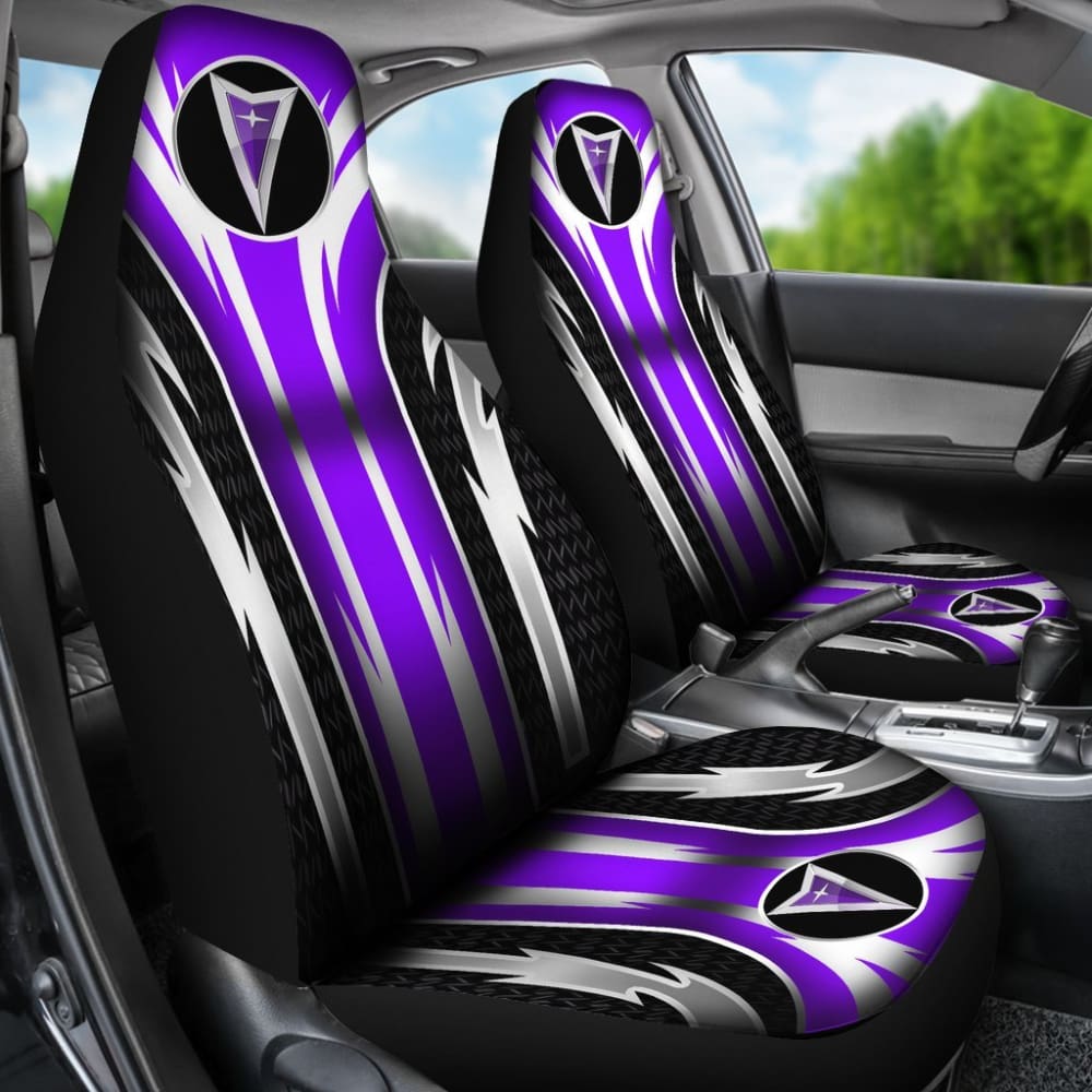 2 Front Pontiac Seat Covers Purple 144627 - Premium Car Seat Protectors for Pontiac Vehicles | Perfect for Daily Commuting, Road Trips & Car Interior Protection
