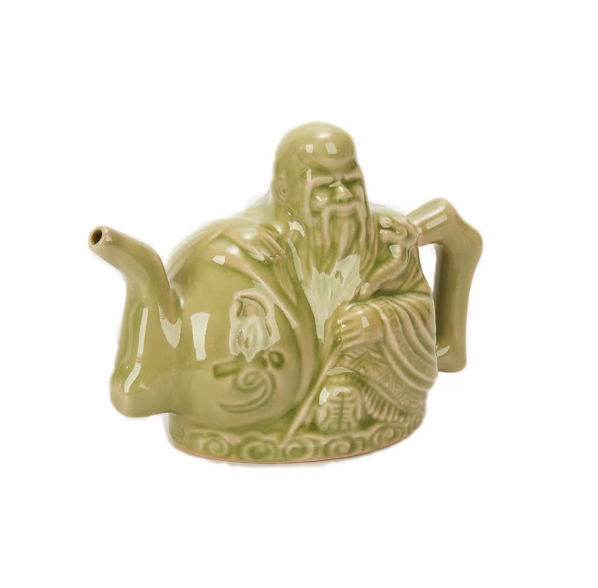 Assassin's Teapot - Handmade Chinese Ceramic Teapot with Two Hearts & Mandarin Duck Design, Backflow Pot for Tea Lovers - Perfect for Home Decor, Tea Ceremonies & Unique Gift Giving