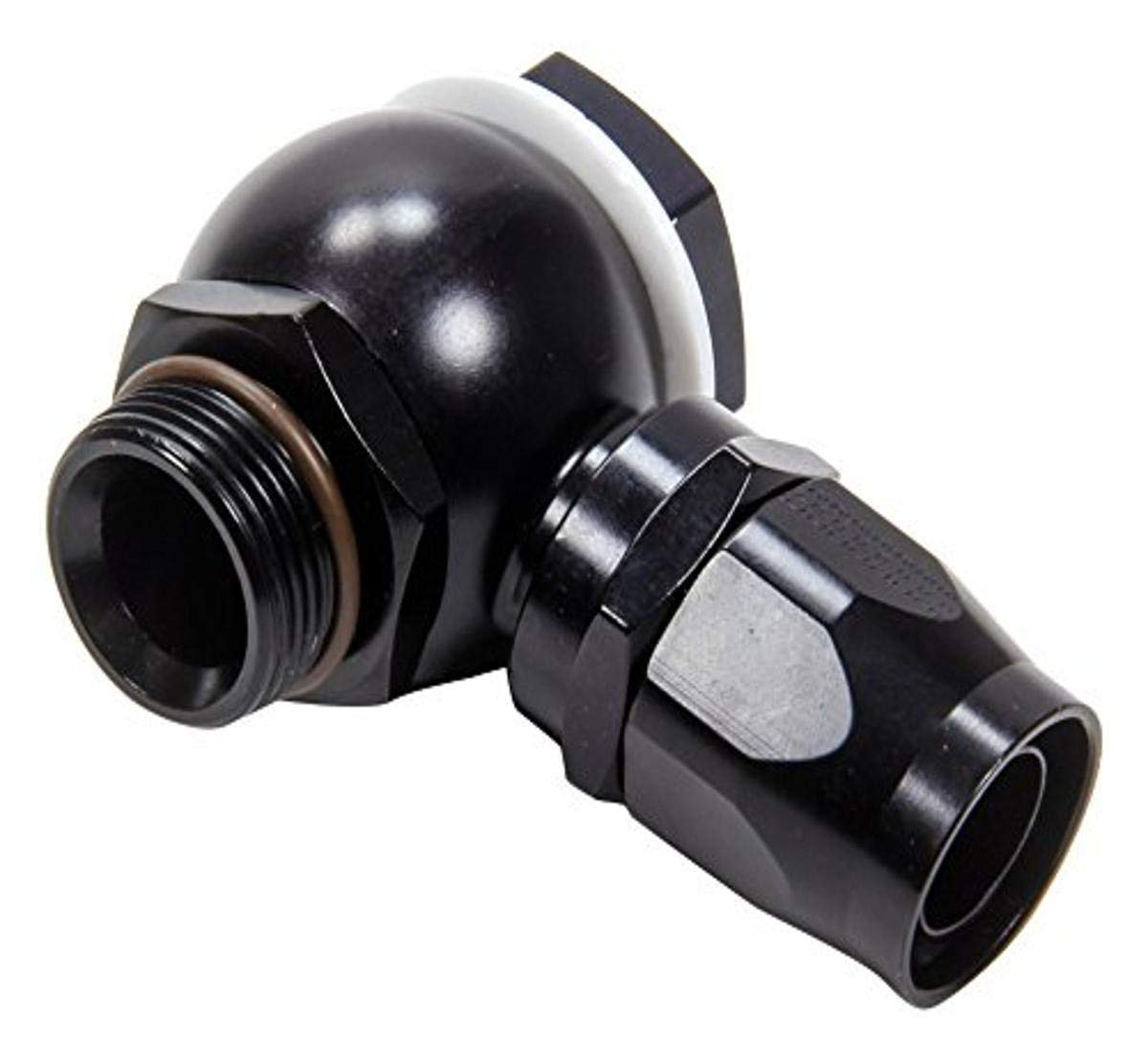 Fragola 100016 Black Straight Banjo Hose End Fitting #16 - High Performance Fuel & Oil Line Connector for Automotive, Marine & Industrial Applications