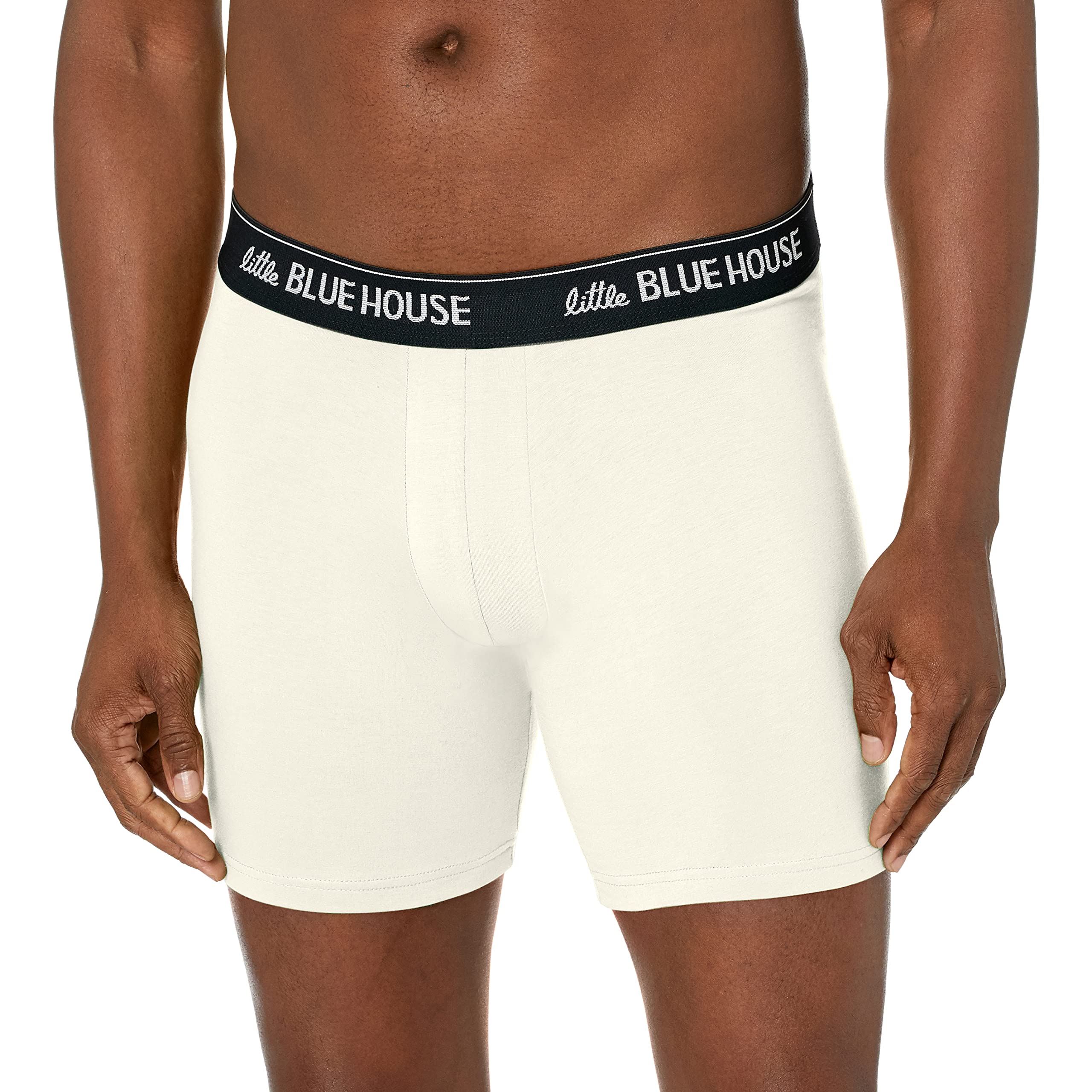 Little Blue House by Hatley Men's Funny Joke Boxer Shorts - Comfortable Cotton Underwear for Casual Wear & Gifts