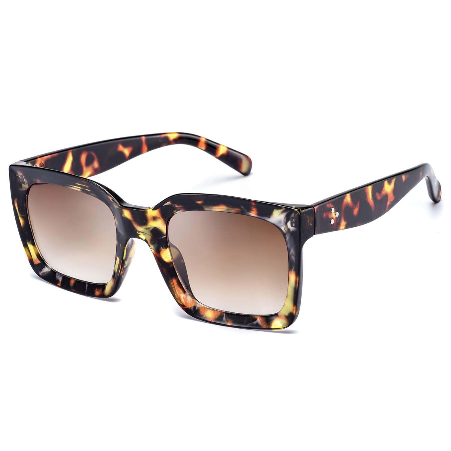 Mosanana Square Sunglasses for Women - Stylish UV Protection Fashion Sunnies MS51805 - Perfect for Beach, Driving & Outdoor Activities