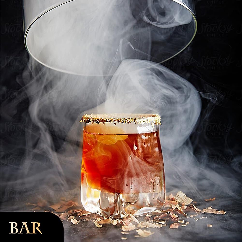 Premium Smoke Gun & Edible Bubble Maker Kit with Aromas - Enhance Cocktails & Food Flavors for Bars, Home Parties & Culinary Presentations