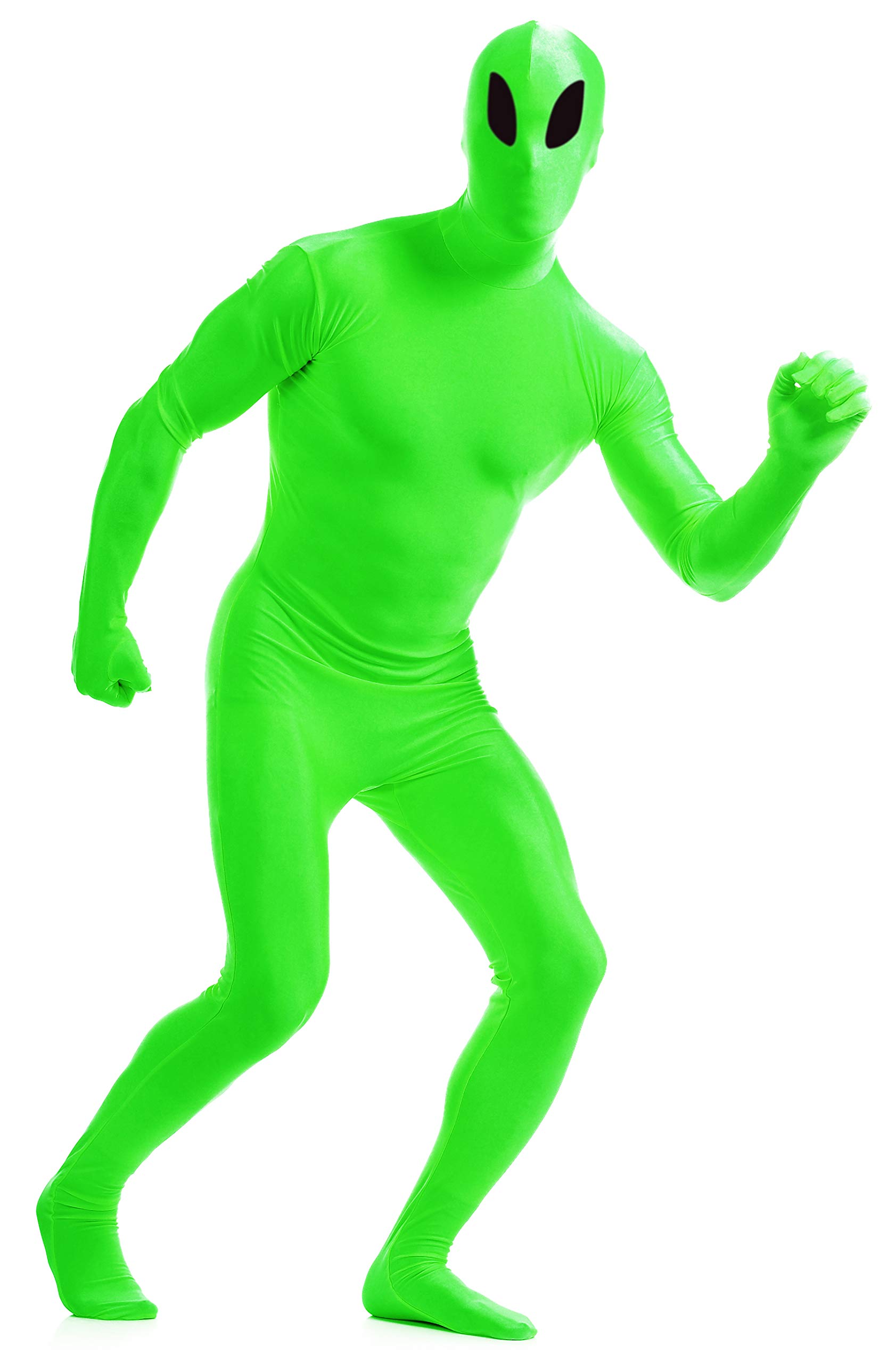 VSVO Full Body Greenman Suit - Lime Green Costume for Adults | Halloween, Cosplay, Comedy Skits & TV Shows