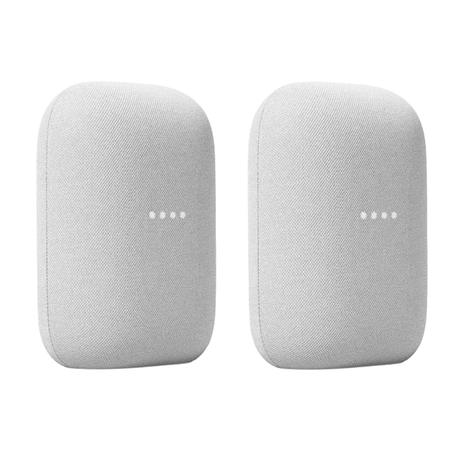 Google Audio (2-Pack) Smart Speakers - Wireless Bluetooth & Wi-Fi Home Speaker System with Powerful Stereo Sound, Multi-Room Audio & Voice Assistant Control for Home Theater, Parties & Smart Home Automation