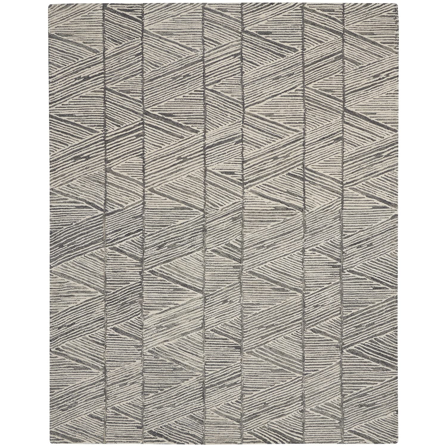 Nourison Vail Abstract Grey/White 7'9