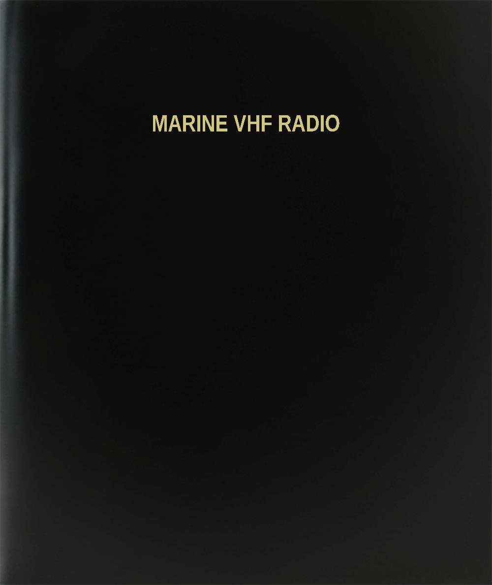 BookFactory Marine VHF Radio Log Book - Black Hardbound Waterproof Journal for Boat & Ship Communication | Perfect for Coast Guard, Sailing, Fishing & Maritime Safety Record Keeping