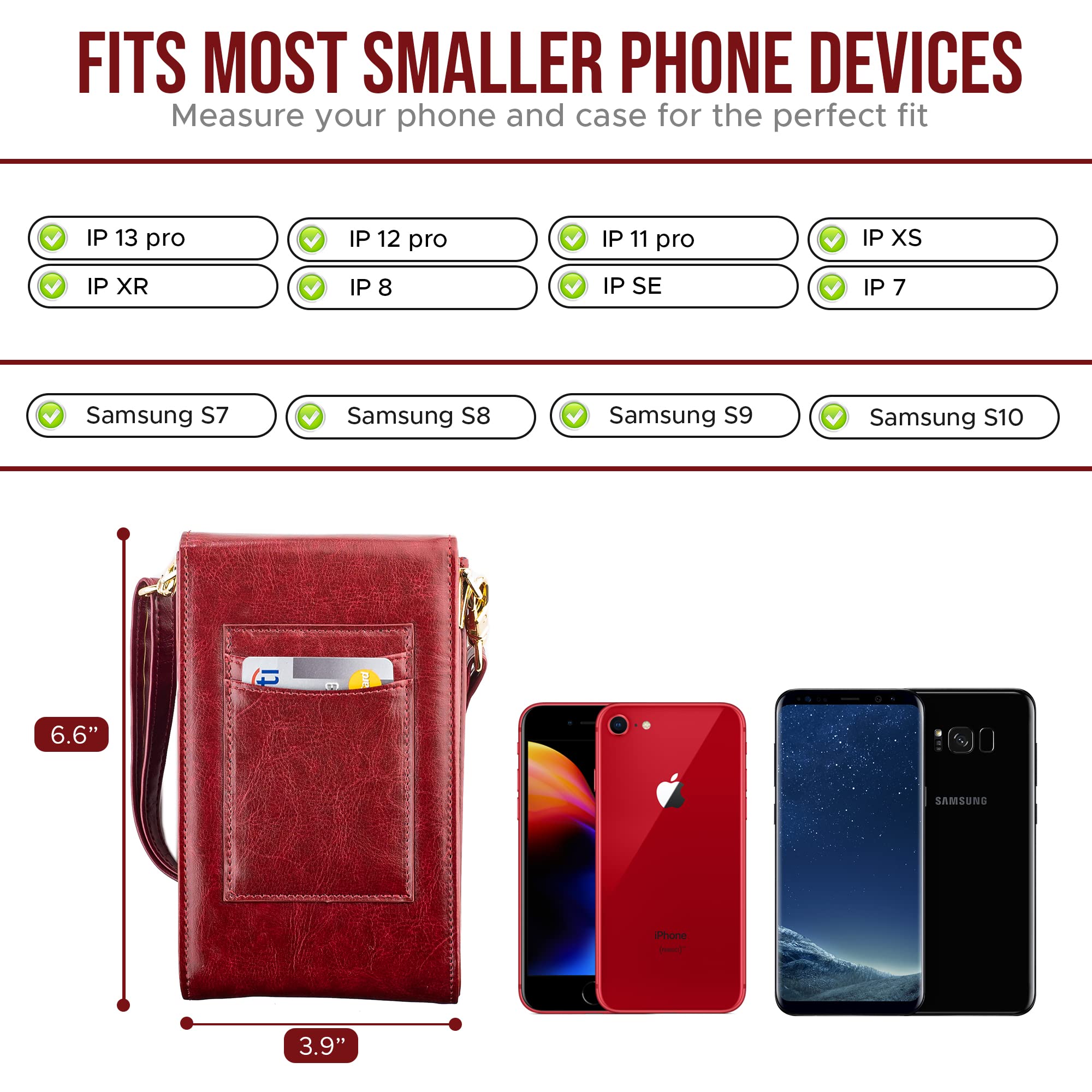 Classico Small Crossbody Phone Purse for Women - Stylish Wallet Bag for Phone, Cards & Essentials | Perfect for Travel, Shopping & Everyday Use
