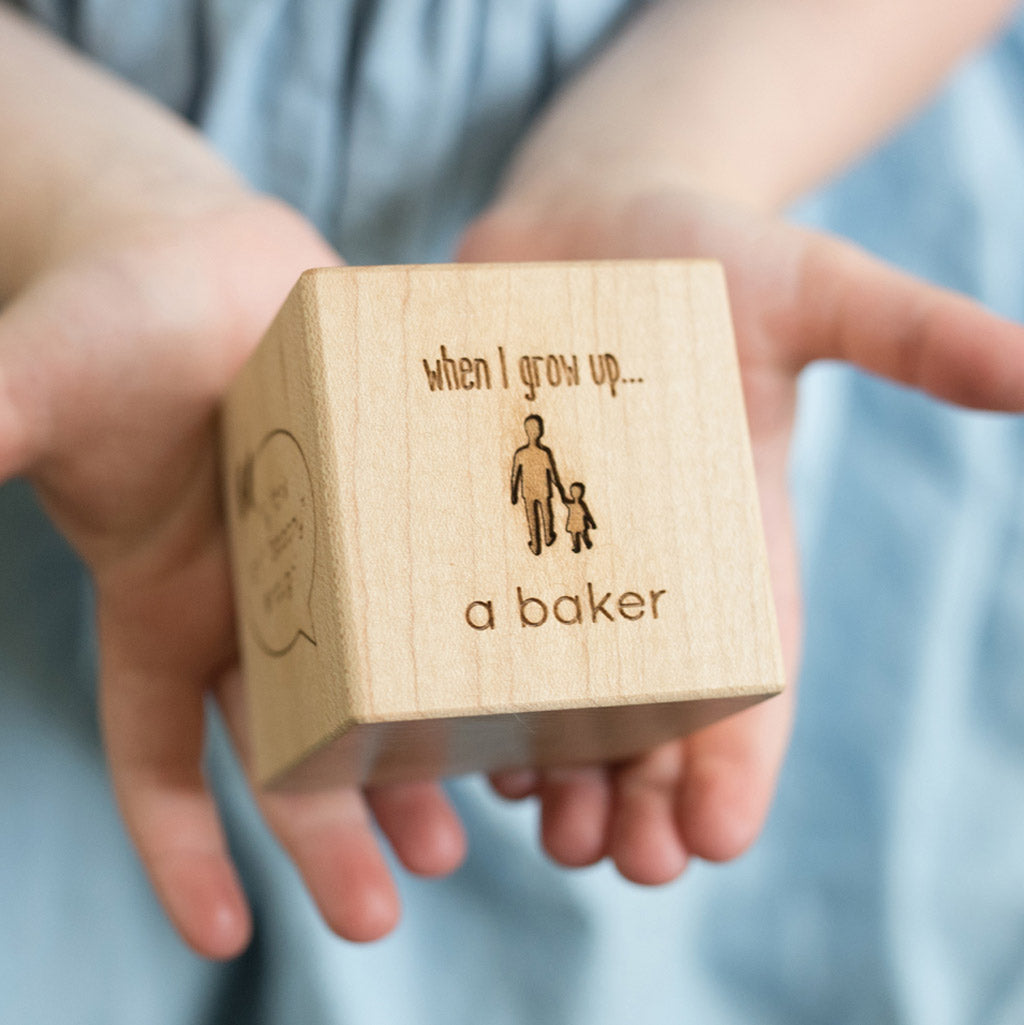 Personalized All About Me Keepsake Block - Custom Wooden Memory Box for Baby's First Year, Milestones & Special Moments | Perfect Baby Shower Gift & Nursery Decor