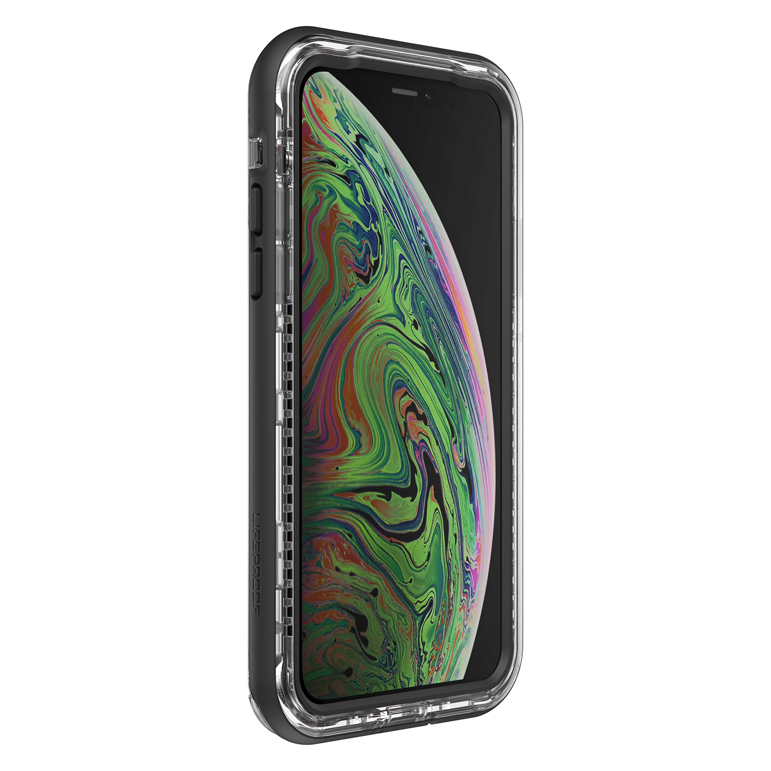 LifeProof Next Series Waterproof & Drop Proof Case for iPhone Xs & iPhone X - Slim Protective Cover with Crystal Clear Design (Black) - Perfect for Outdoor Adventures, Swimming & Extreme Sports