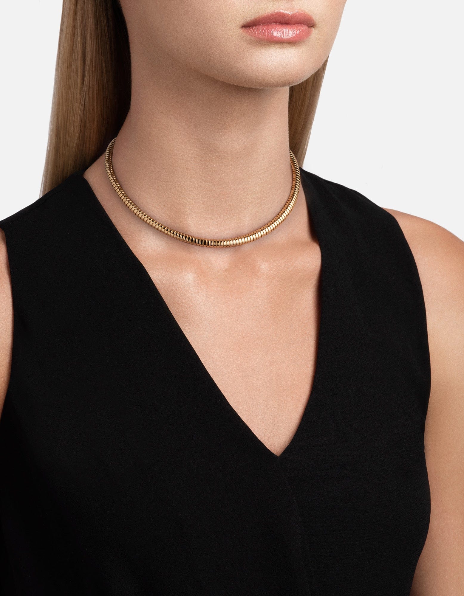 Hana Gold Vermeil Choker Necklace - Elegant Layering Jewelry for Women, Perfect for Parties, Weddings & Everyday Wear