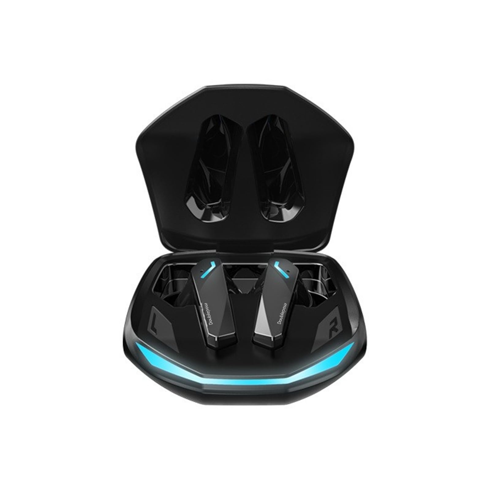 GM2 Pro Wireless Earbuds - Bluetooth 5.3 Low Latency Gaming Headphones with Noise Cancelling Mic, IPX5 Waterproof, 30H Playtime Charging Case - Perfect for Gaming, Workouts & Commuting (Black)