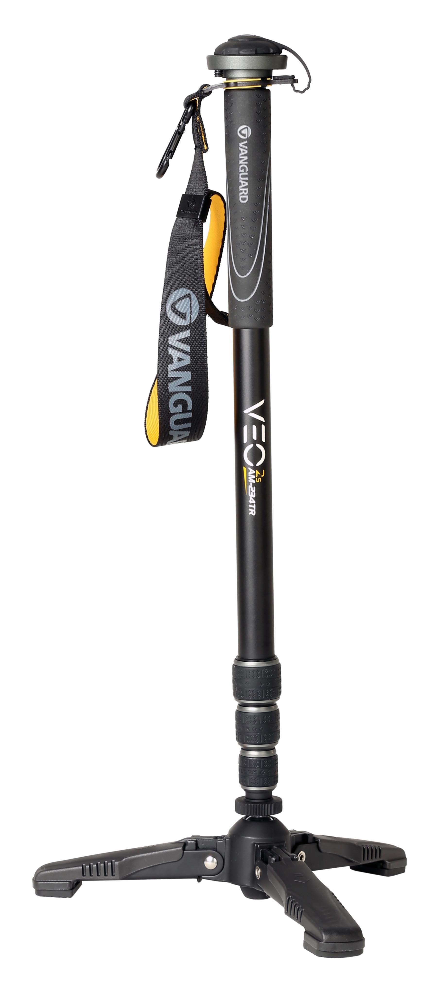 VEO 2S AM 234TR Lightweight Aluminum Monopod with Adjustable Smartphone Holder & Bluetooth Remote - Perfect for Vlogging, Travel Photography and Group Selfies