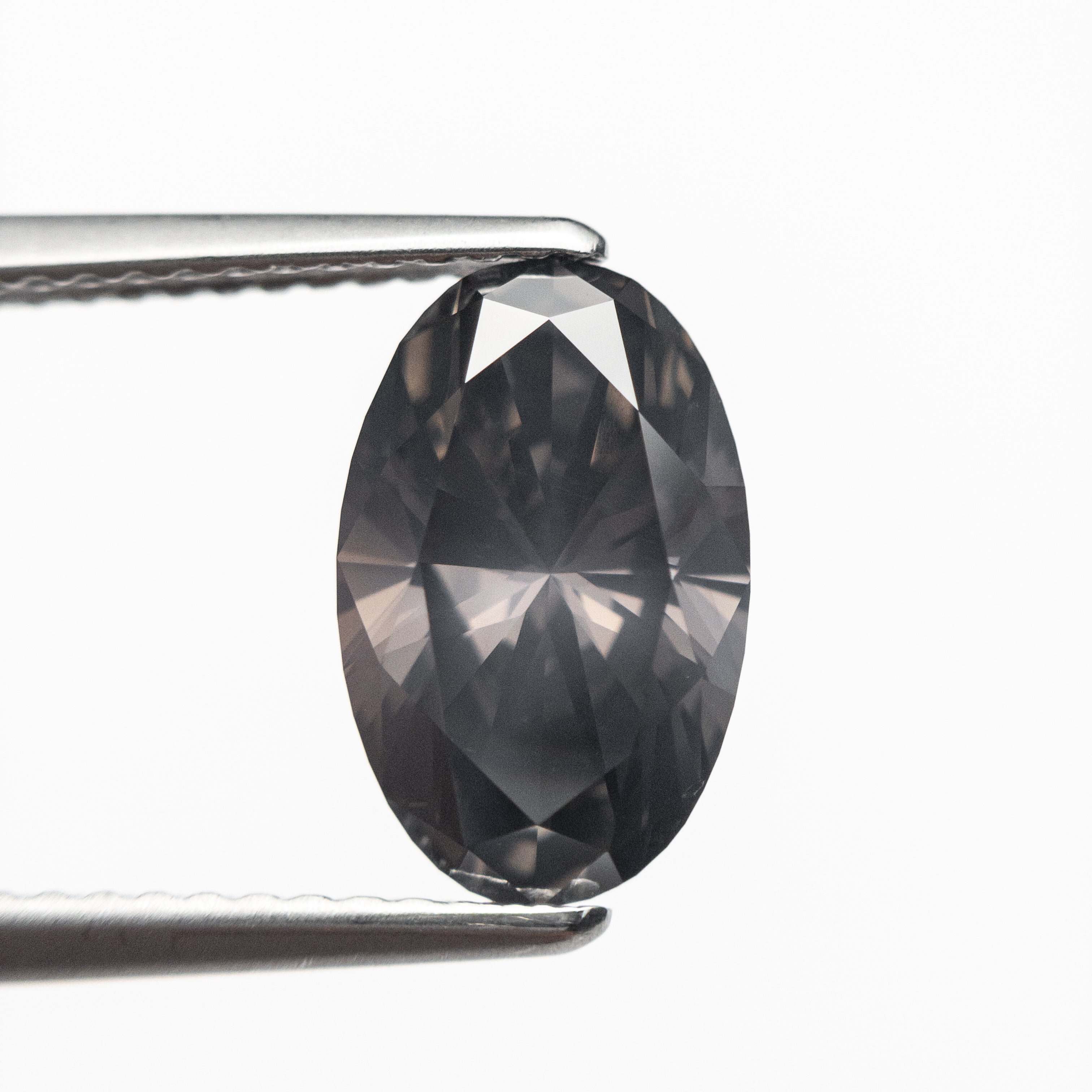2.41ct GIA Certified Fancy Grey Oval Diamond (11.20x7.13x4.60mm) - SI2 Clarity Brilliant Cut for Engagement Rings & Fine Jewelry