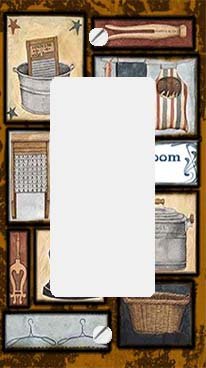 GFI Rocker Switch Plate Cover - Waterproof Electrical Outlet Cover for Laundry Room, Bathroom & Kitchen - Heavy Duty Safety Switch Plate (White)