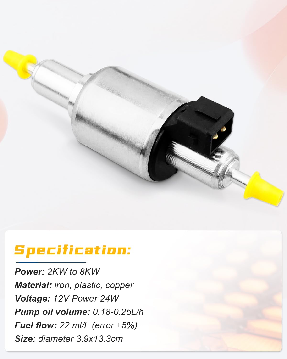 12V Diesel Heater Fuel Pump Compatible with 2KW 3KW 5KW 8KW Parking Heaters - Perfect for RVs, Campers, Trucks & Off-Grid Heating