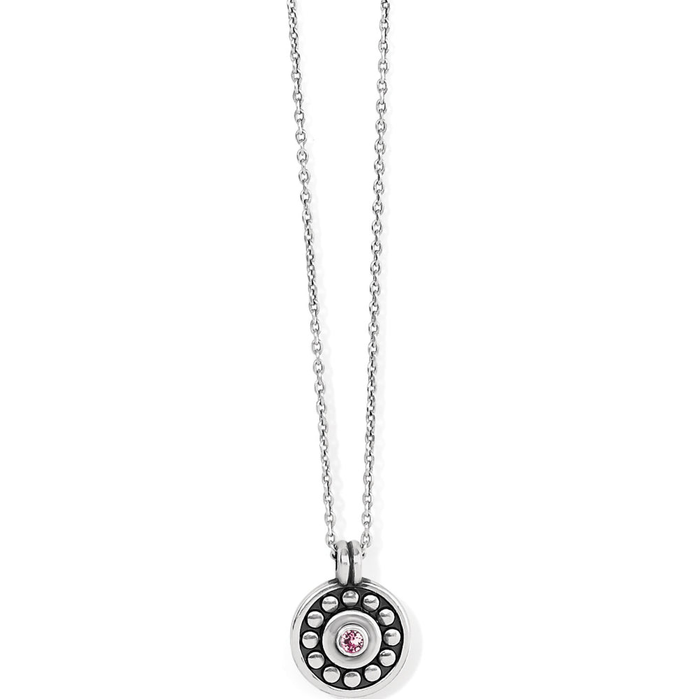 Brighton Pebble Dot Medallion Petite Reversible Necklace - Dainty Layering Jewelry for Women, Perfect for Everyday Wear & Special Occasions