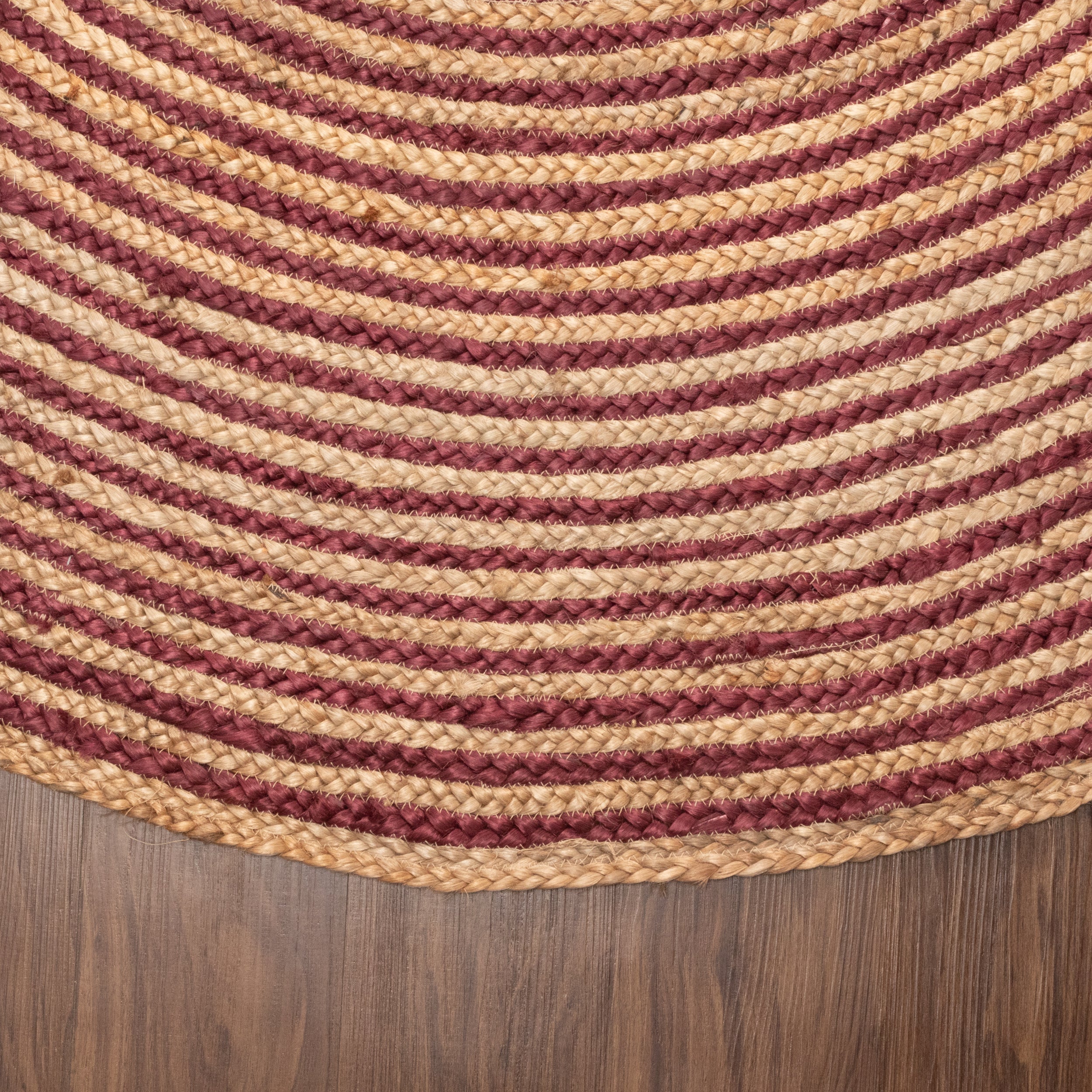 Braided Jute Reversible Handwoven Rug - Natural Fiber Indoor/Outdoor Area Rug for Living Room, Bedroom, Patio & Deck - Eco-Friendly Home Decor