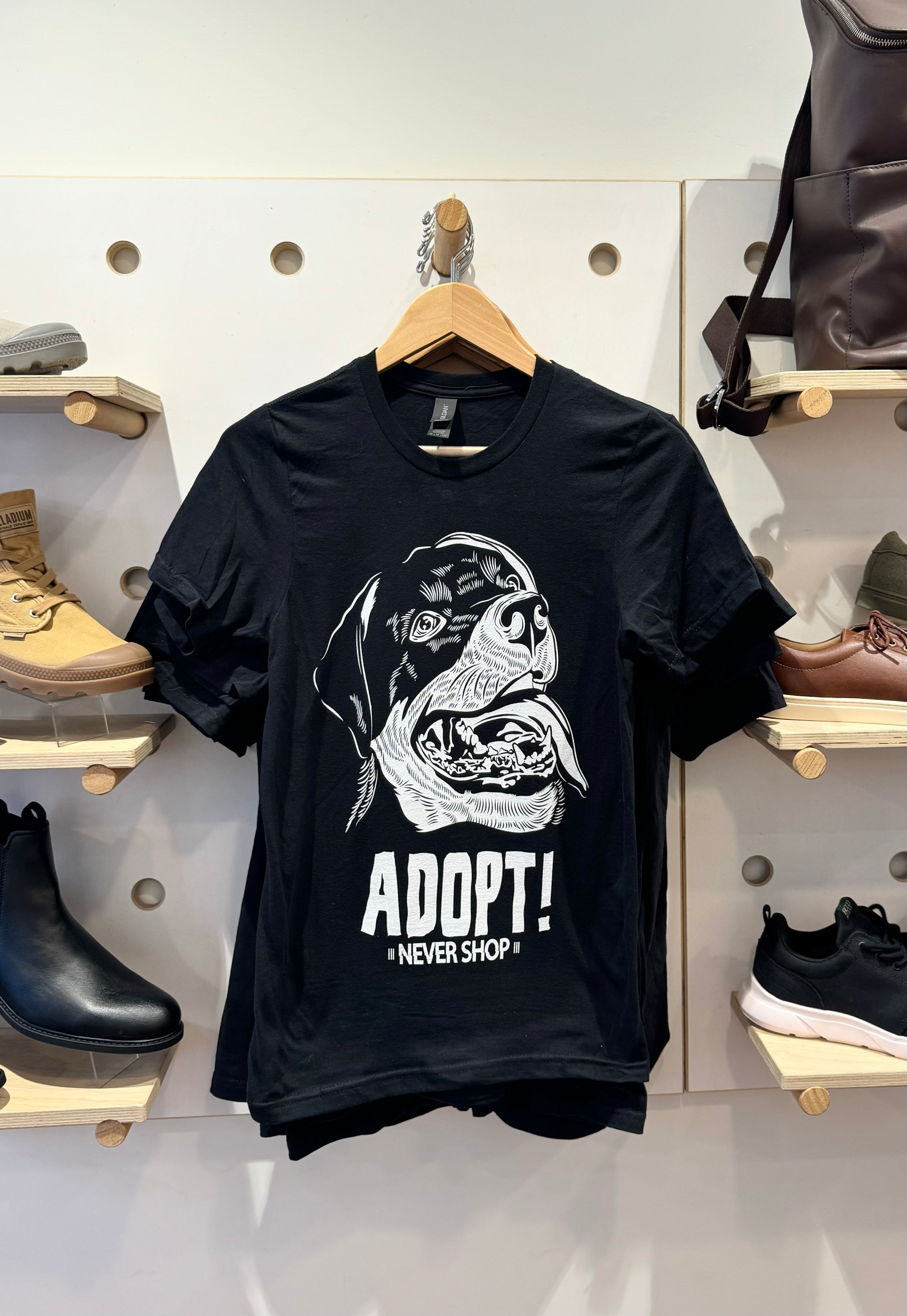 Adopt Don't Shop Unisex T-Shirt - Animal Rescue Awareness Tee for Men & Women - Perfect for Pet Lovers, Shelter Volunteers & Animal Rights Activists