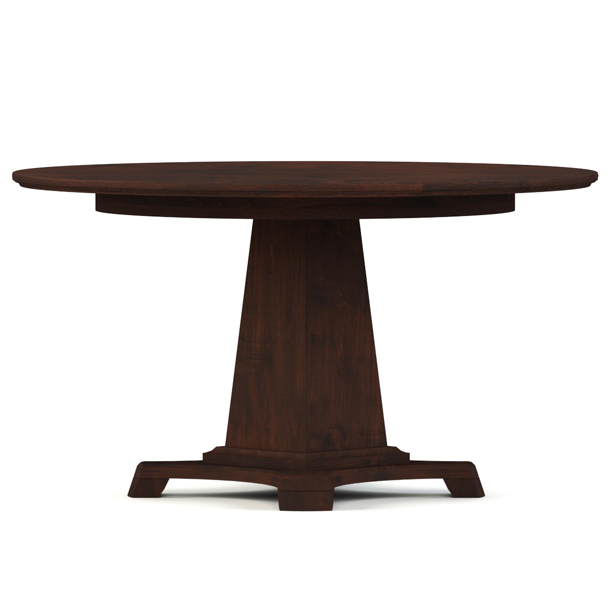 54 Inch Round Dining Table - Solid Wood Modern Kitchen Table for 6-8 People - Perfect for Family Gatherings & Dinner Parties