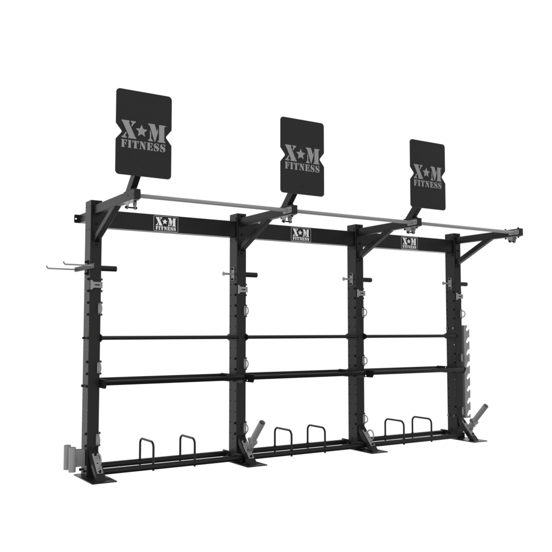 XM Modular Studio Series Triple Bay Loaded - Professional Audio Rack for Home & Studio Recording, DJ Setup, and Live Performances