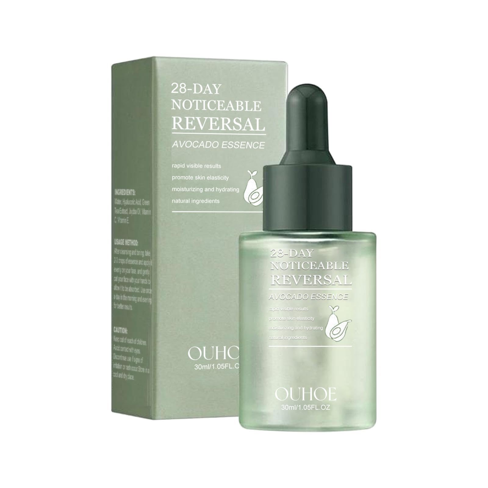 Avocado Anti-Wrinkle Serum with Avocado Extract & Collagen - Deeply Moisturizes, Tightens Skin & Reduces Wrinkles - 1.05 fl.oz for Daily Skincare Routine & Night Repair