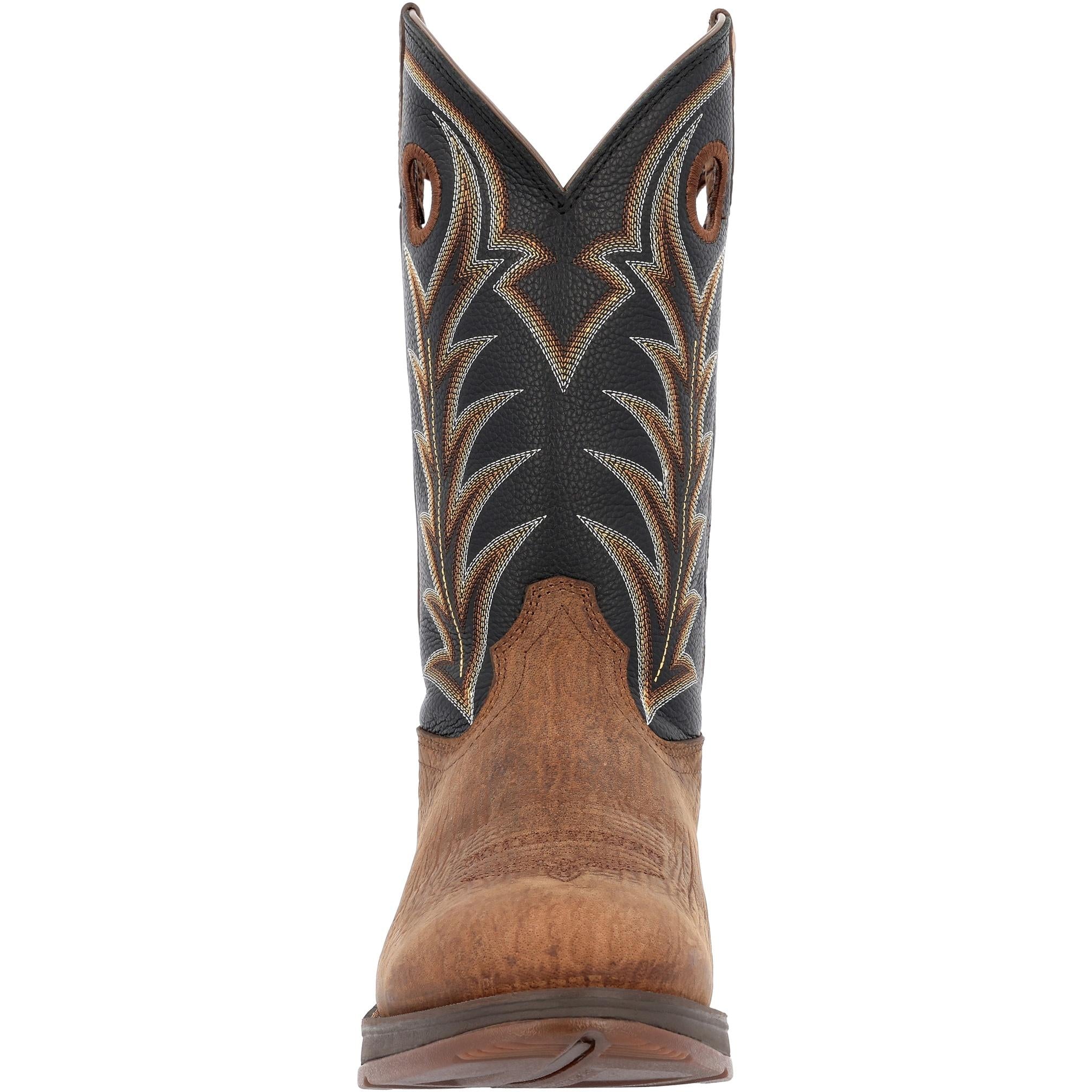 Durango Men's Rebel S 12 Inch Western Boot - Brown Leather Cowboy Boots for Men - Perfect for Rodeo, Country Dancing & Outdoor Work