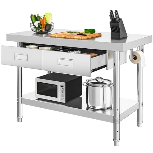 Silver 2 Tiers W/2 Drawers